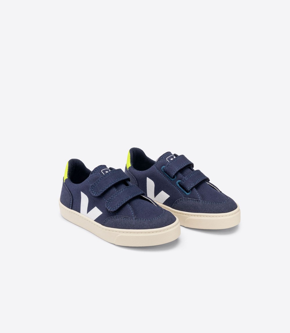 Veja Sneakers Copii - V-12 Velcro Panza - Albastri - 0379128-LP